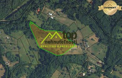 Vyhne-na predaj pozemok "C"parcela,22972m2 za 6€/m2!!!
