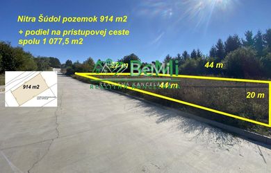 Nitra Šúdol pozemok 1 077 m2 ID 508-14-MIGa