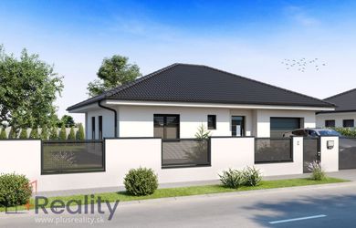 PLUS REALITY |  Moderný štvorizbový rodinný dom s garážou pri termálnom kúpalisku a rýchlym napojením na R7 na predaj!