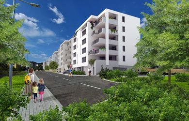OS Suchý Dub BD2 na predaj 4 izbový byt č.14 s garážou a parkovacím miestom za 281.400 €