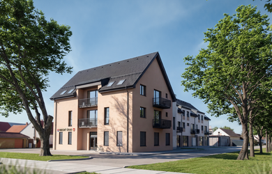 SKOLAUDOVANÉ Slnečný 3 izbový byt v centre obce Sekule