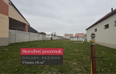 Stavebný pozemok 781 m² v obci Doľany, okres Pezinok + 3D