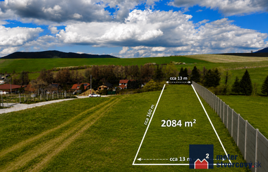 STAVEBNÝ POZEMOK S MOŽNOSŤOU VÝSTAVBY RODINNÝCH DOMOV, 2084m2 - Kľače, Žilina