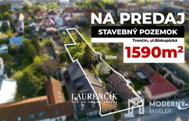 NA PREDAJ | INVESTIČNÝ STAVEBNÝ POZEMOK | TRENČÍN - BISKUPICE