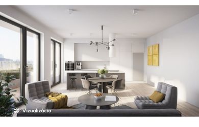 Predaj jedinečný 4-izbový byt s terasou, 155 m², Novostavba (2025) Green Atrium, Bratislava – Ružinov