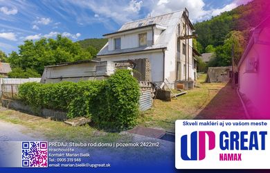VEĽKÝ DOM, 2 422 m² POZEMKU A LES ZA ZÁHRADOU | HRACHOVIŠTE