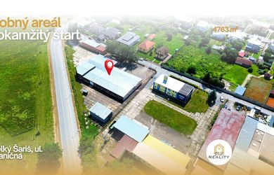 VÝROBNÝ AREÁL 4763 m² na OKAMŽITÝ ŠTART | V. ŠARIŠ | R4 / D1