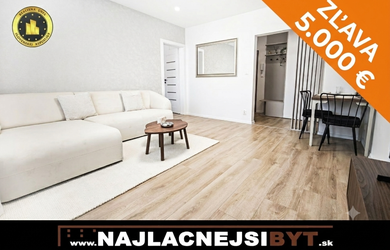 ZĽAVA 5000€ BA Petržalka - Černyševského, NOVO zrekonštruovaný a zariadený 2i byt s loggiou a klimatizáciou -51m2