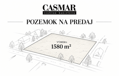STAVEBNÝ POZEMOK V TRSTÍNE – 1 580 m² | PRI KAŠTIELI | MOŽNOSŤ VÝSTAVBY 2–3 DOMOV